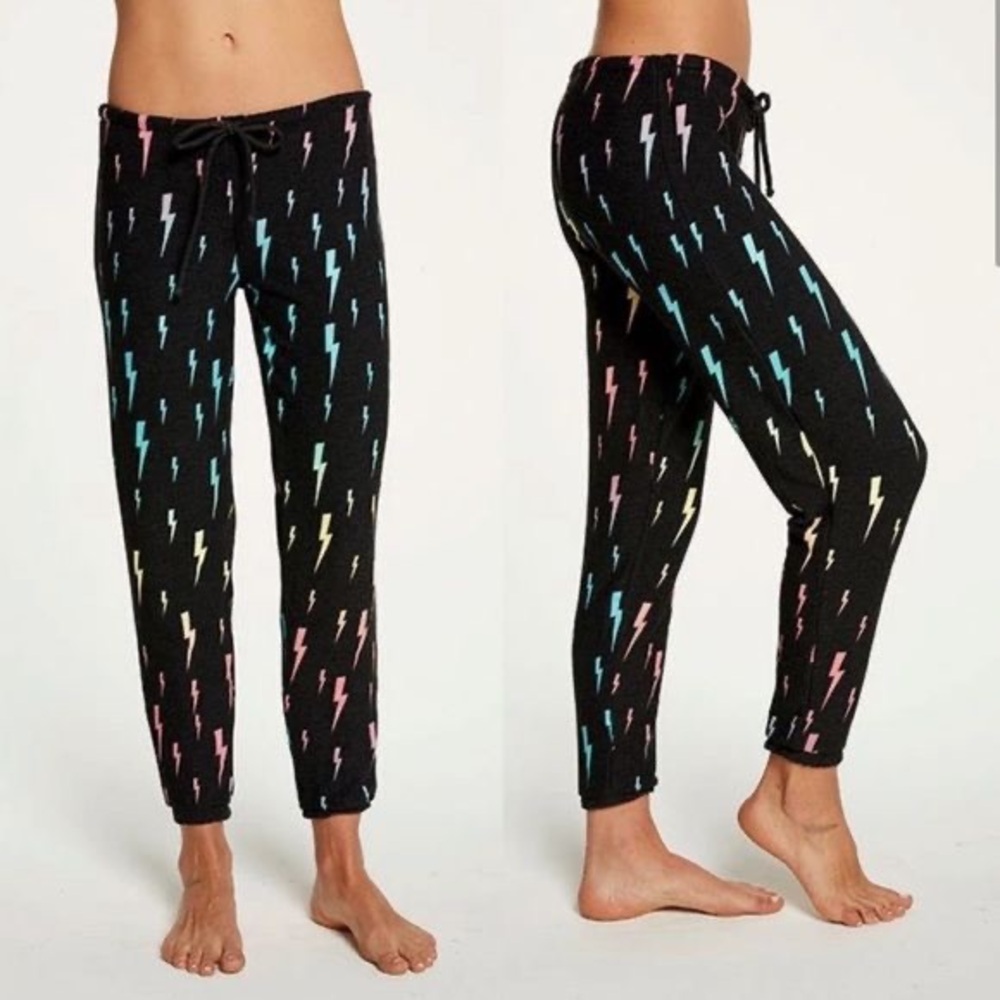 Chaser multicolor lightning bolts sweatpants